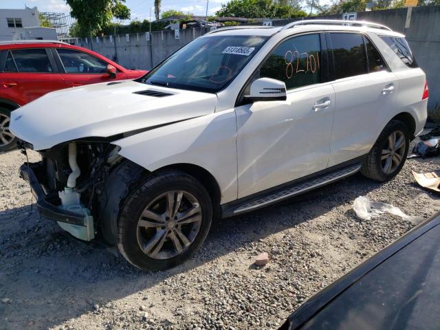4JGDA5HB5EA380189 - 2014 MERCEDES-BENZ ML 350 4MATIC WHITE photo 1