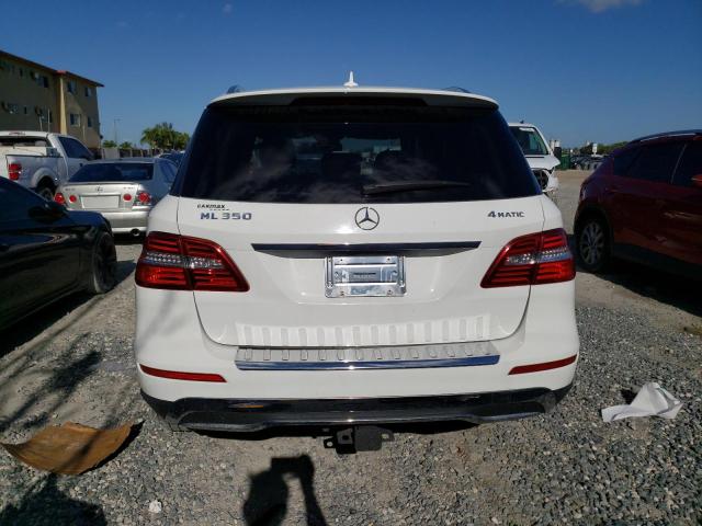 4JGDA5HB5EA380189 - 2014 MERCEDES-BENZ ML 350 4MATIC WHITE photo 6