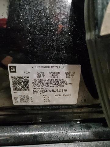 5GAEVCKW8LJ213675 - 2020 BUICK ENCLAVE AVENIR BLACK photo 14