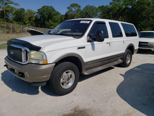 1FMSU45F03EA92134 - 2003 FORD EXCURSION EDDIE BAUER WHITE photo 1