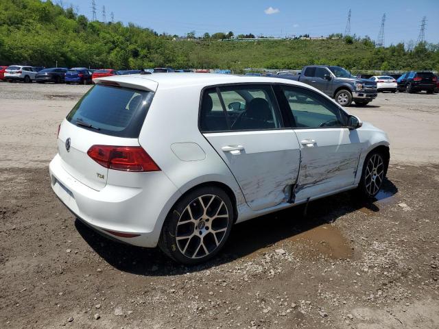 3VW2A7AU6FM012706 - 2015 VOLKSWAGEN GOLF TDI WHITE photo 3