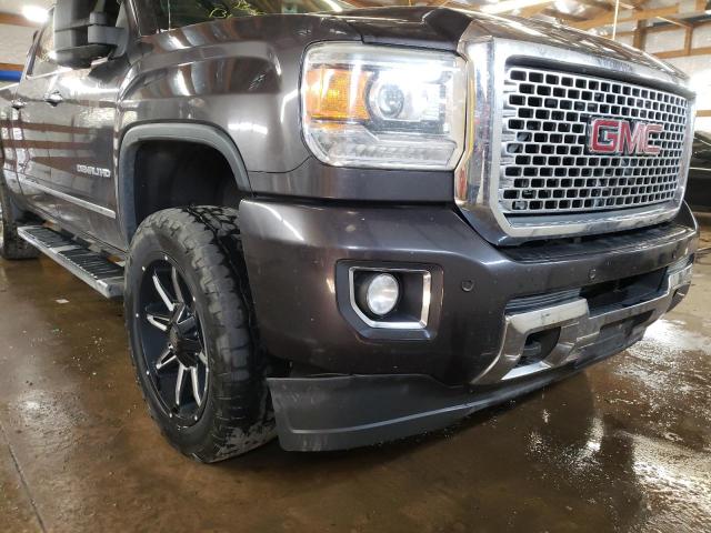 1GT120E83FF144421 - 2015 GMC SIERRA K2500 DENALI GRAY photo 9