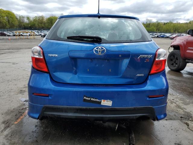 2T1LE40E89C011686 - 2009 TOYOTA COROLLA MA S BLUE photo 6