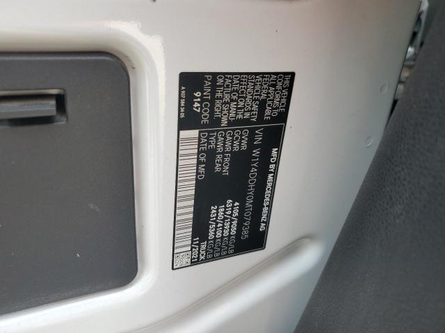 W1Y4DDHY0MT079385 - 2021 MERCEDES-BENZ SPRINTER 2500 WHITE photo 13