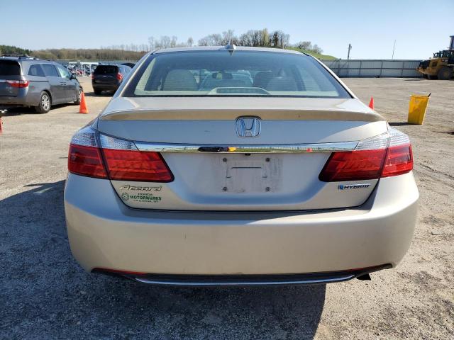 1HGCR6F31EA008652 - 2014 HONDA ACCORD HYBRID BEIGE photo 6