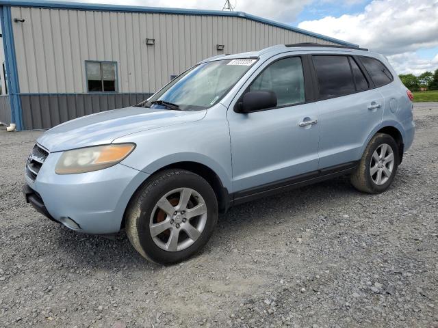 5NMSH73E77H003246 - 2007 HYUNDAI SANTA FE SE BLUE photo 1