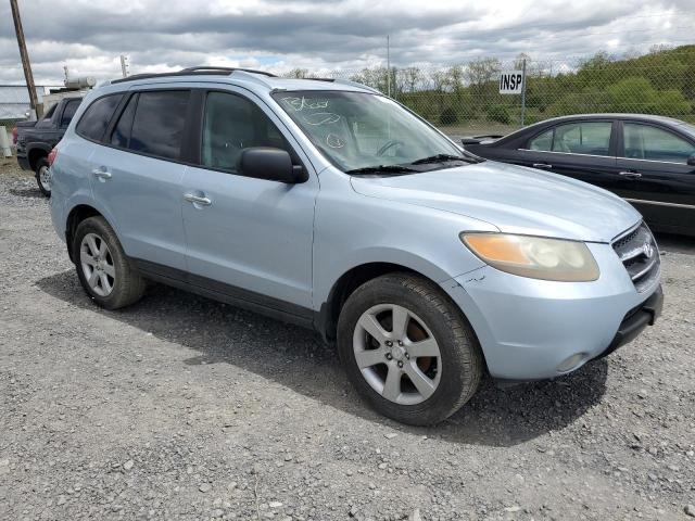 5NMSH73E77H003246 - 2007 HYUNDAI SANTA FE SE BLUE photo 4