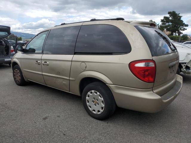 2C8GP44322R722891 - 2002 CHRYSLER TOWN & COU LX TAN photo 2