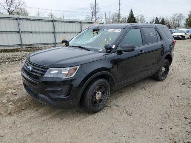 1FM5K8AR8JGC44513 - 2018 FORD EXPLORER POLICE INTERCEPTOR BLACK photo 1