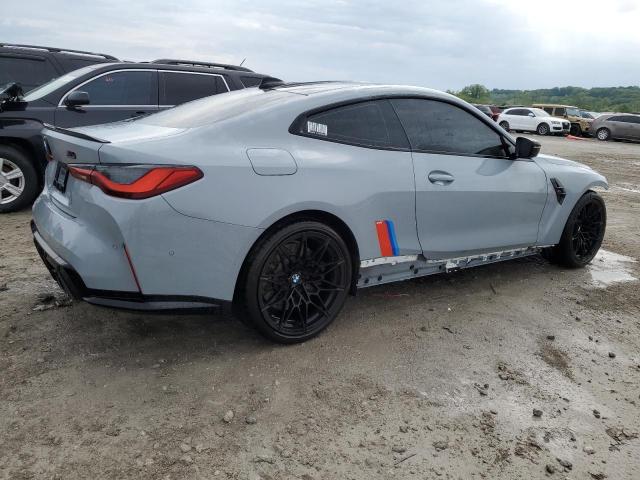 WBS33AZ03MCG68386 - 2021 BMW M4 COMPETITION GRAY photo 3