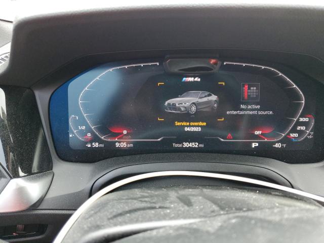 WBS33AZ03MCG68386 - 2021 BMW M4 COMPETITION GRAY photo 9