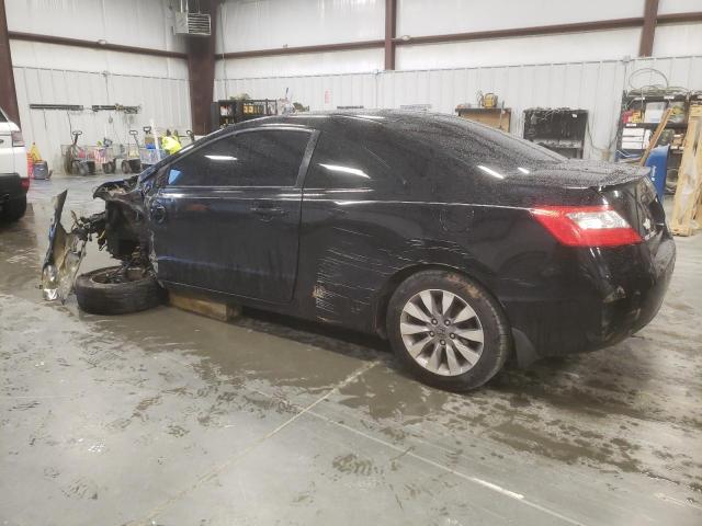 2HGFG12989H514194 - 2009 HONDA CIVIC EXL BLACK photo 2
