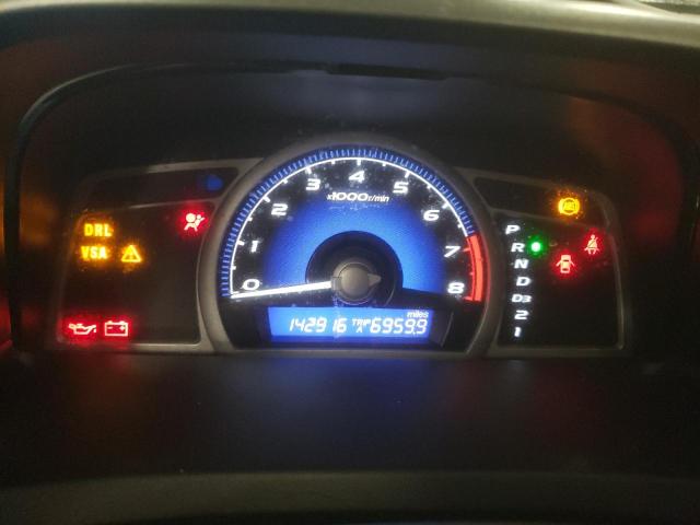 2HGFG12989H514194 - 2009 HONDA CIVIC EXL BLACK photo 9