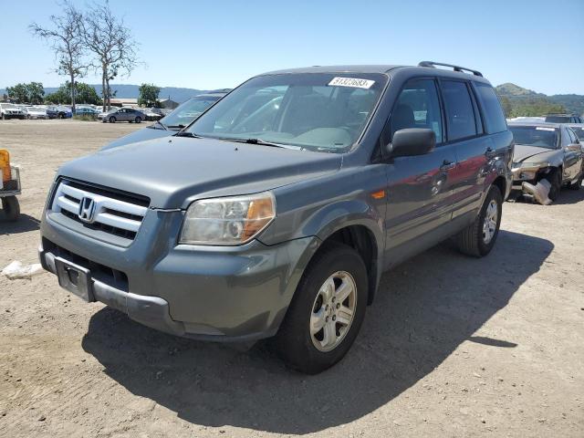 5FNYF282X8B014729 - 2008 HONDA PILOT VP GRAY photo 1