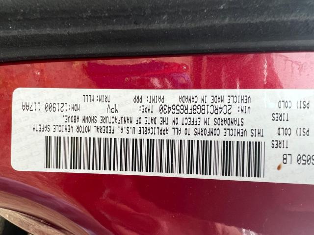 2C4RC1BG8FR656430 - 2015 CHRYSLER TOWN & COU TOURING წითელი ფოტო 10