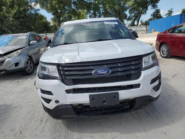 1FM5K8ARXKGB14279 - 2019 FORD EXPLORER POLICE INTERCEPTOR أبيض صورة 5