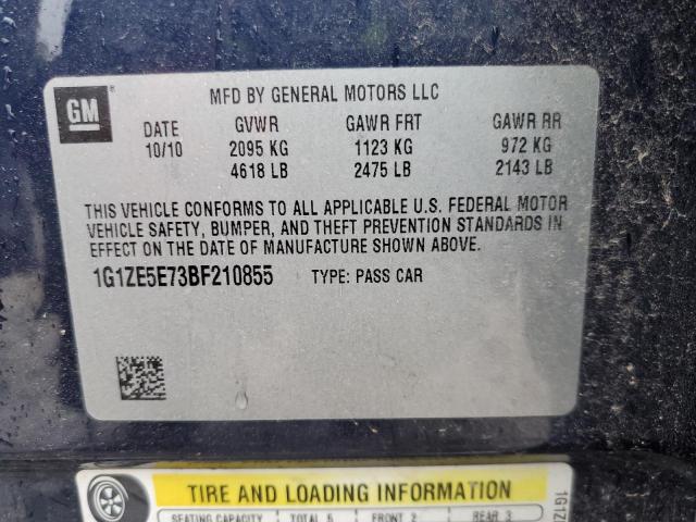 1G1ZE5E73BF210855 - 2011 CHEVROLET MALIBU LTZ ლურჯი ფოტო 12