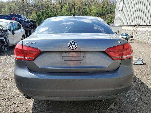 1VWBH7A35DC051630 - 2013 VOLKSWAGEN PASSAT SE GRAY photo 6