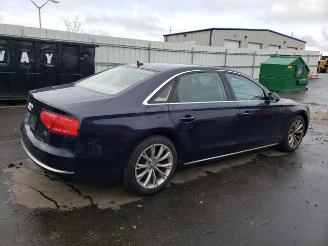 WAURVAFD6BN007613 - 2011 AUDI A8 L QUATTRO BLUE photo 3