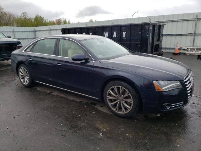 WAURVAFD6BN007613 - 2011 AUDI A8 L QUATTRO BLUE photo 4