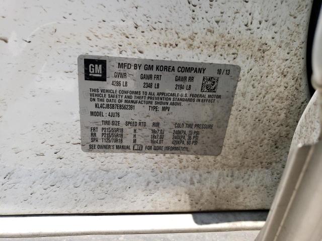 KL4CJBSB7EB562391 - 2014 BUICK ENCORE CONVENIENCE 白色 照片 13