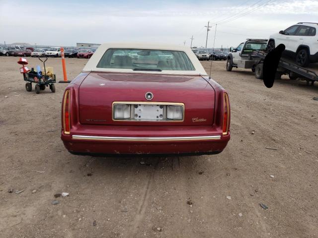 1G6KE54Y4XU755133 - 1999 CADILLAC DEVILLE DELEGANCE MAROON photo 6