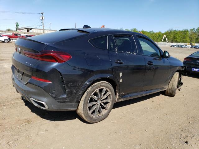 5UXCY6C01M9G05782 - 2021 BMW X6 XDRIVE40I BLACK photo 3