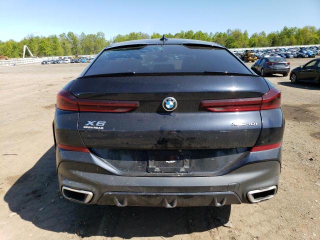 5UXCY6C01M9G05782 - 2021 BMW X6 XDRIVE40I BLACK photo 6