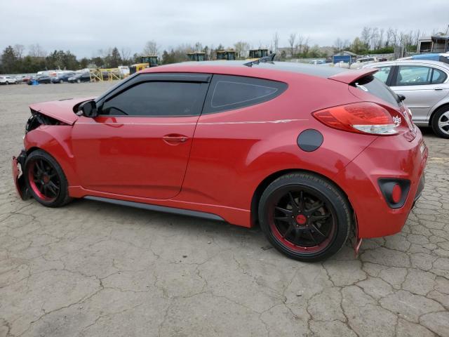 KMHTC6AE8DU126781 - 2013 HYUNDAI VELOSTER TURBO RED photo 2