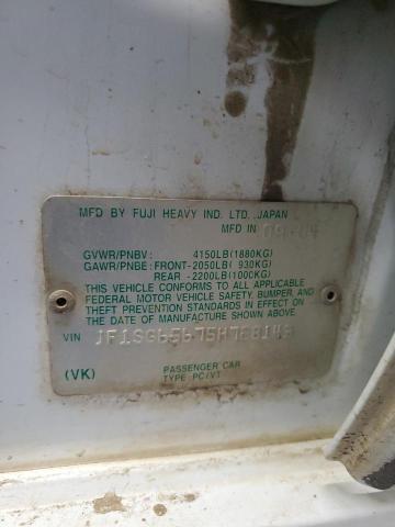 JF1SG65675H728143 - 2005 SUBARU FORESTER 2.5XS თეთრი ფოტო 12