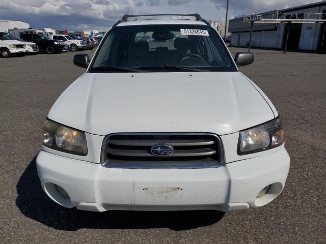 JF1SG65675H728143 - 2005 SUBARU FORESTER 2.5XS თეთრი ფოტო 5
