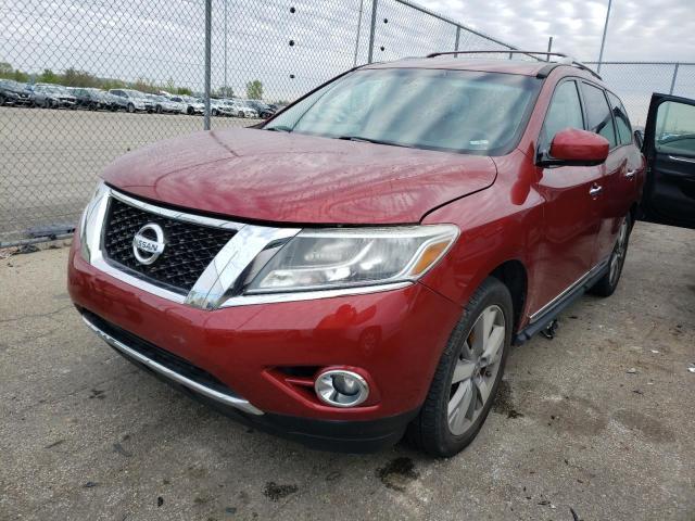 5N1AR2MM1DC608662 - 2013 NISSAN PATHFINDER S 勃艮第红 照片 1