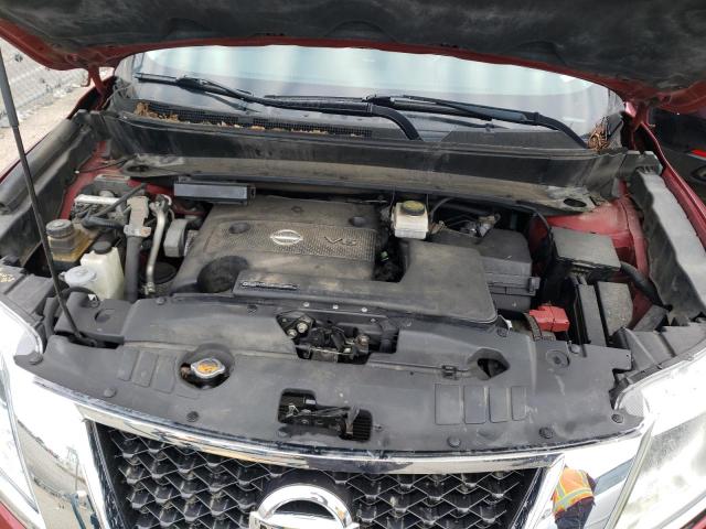 5N1AR2MM1DC608662 - 2013 NISSAN PATHFINDER S 勃艮第红 照片 12