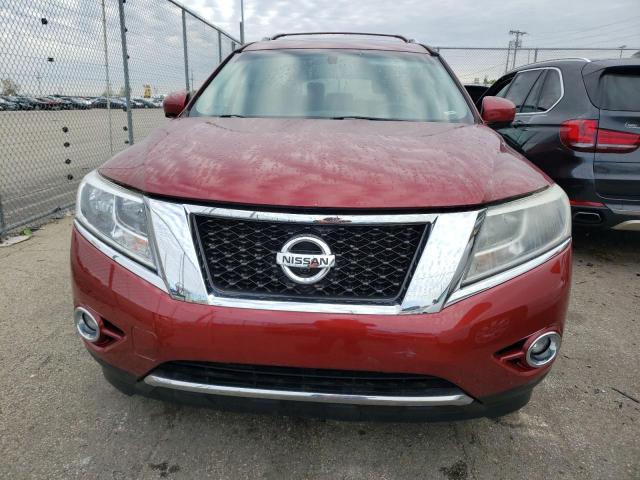 5N1AR2MM1DC608662 - 2013 NISSAN PATHFINDER S 勃艮第红 照片 5