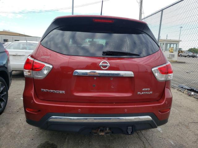 5N1AR2MM1DC608662 - 2013 NISSAN PATHFINDER S 勃艮第红 照片 6