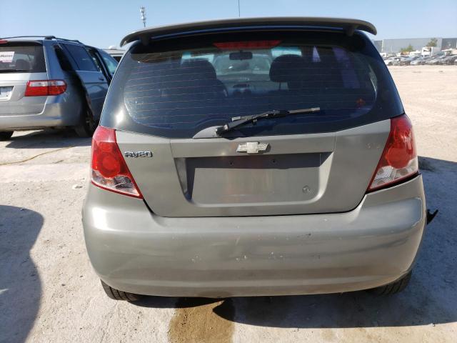 KL1TD66658B084291 - 2008 CHEVROLET AVEO BASE GRAY photo 6