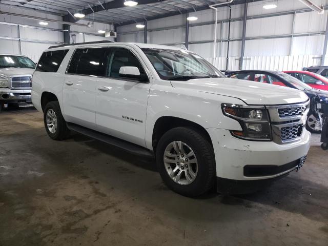 1GNSKHKCXKR281237 - 2019 CHEVROLET SUBURBAN K1500 LT WHITE photo 4