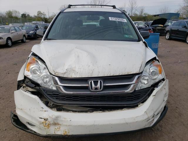 5J6RE4H36AL000237 - 2010 HONDA CR-V LX WHITE photo 5