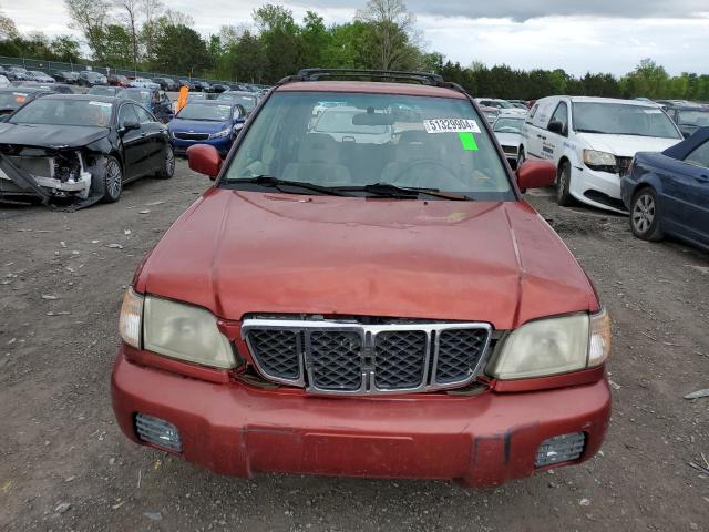 JF1SF656X1H713035 - 2001 SUBARU FORESTER S 红色 照片 5