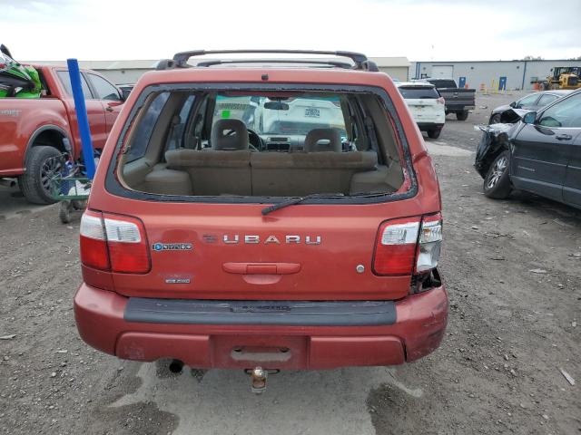 JF1SF656X1H713035 - 2001 SUBARU FORESTER S RED photo 6