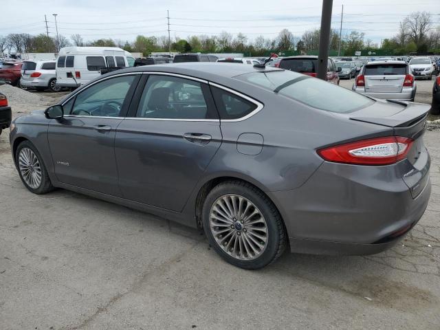 3FA6P0RU9ER308423 - 2014 FORD FUSION TITANIUM HEV GRAY photo 2