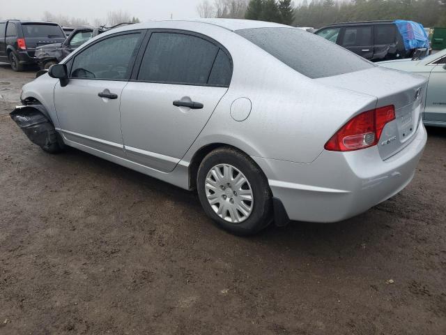 1HGFA163X7L800944 - 2007 HONDA CIVIC DX SILVER photo 2