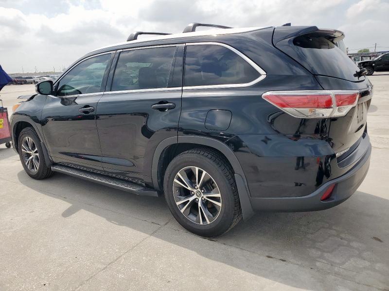 5TDKKRFH1GS152901 - 2016 TOYOTA HIGHLANDER XLE 黑色 照片 2
