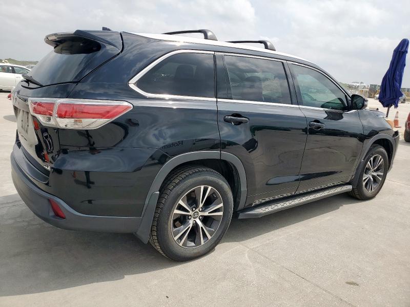 5TDKKRFH1GS152901 - 2016 TOYOTA HIGHLANDER XLE 黑色 照片 3
