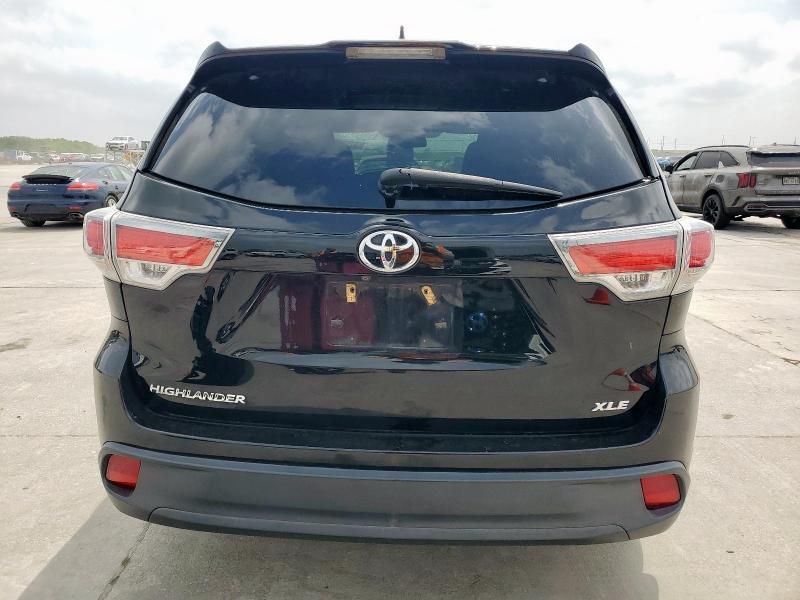 5TDKKRFH1GS152901 - 2016 TOYOTA HIGHLANDER XLE 黑色 照片 6