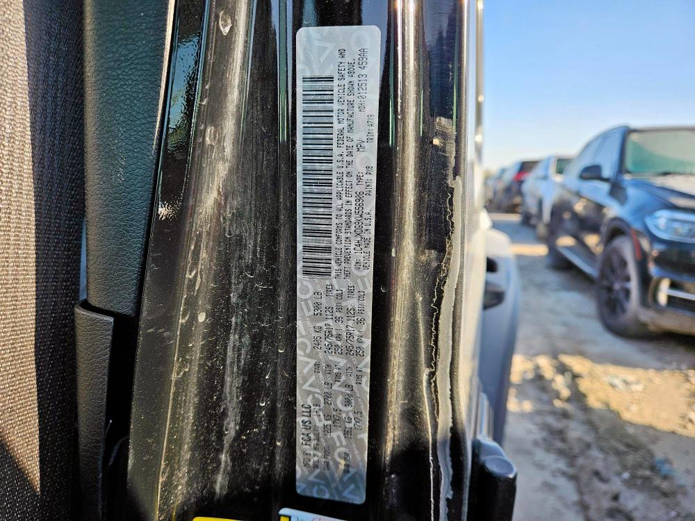 1C4HJXDG9KW556906 - 2019 JEEP WRANGLER U SPORT 黑色 照片 13