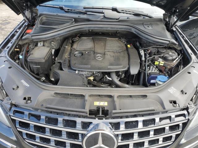 4JGDA5HB3FA487968 - 2015 MERCEDES-BENZ ML 350 4MATIC BLACK photo 12