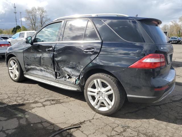 4JGDA5HB3FA487968 - 2015 MERCEDES-BENZ ML 350 4MATIC BLACK photo 2