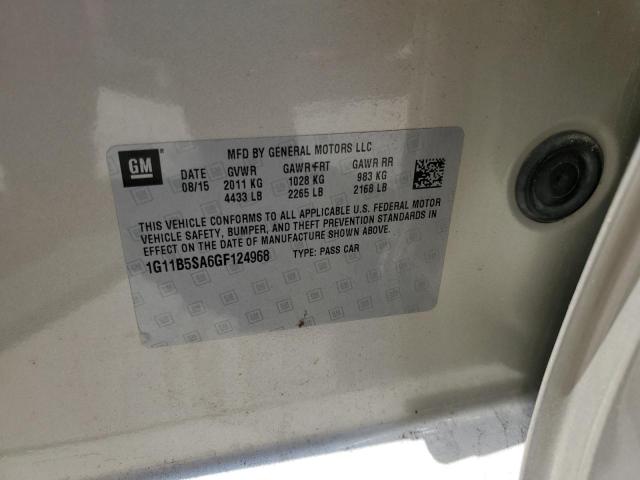 1G11B5SA6GF124968 - 2016 CHEVROLET MALIBU LIM LS 米色 照片 12