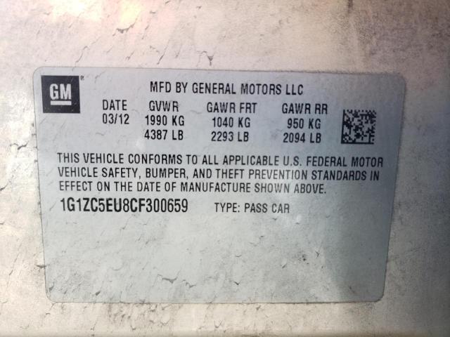 1G1ZC5EU8CF300659 - 2012 CHEVROLET MALIBU 1LT 米色 照片 13